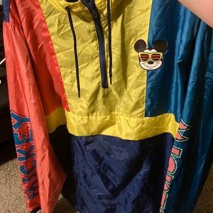 Mickey Mouse brightly colored windbreaker